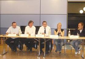 Ziehen gemeinsam an einem Strang: Waldemar Staniczek, Jörg Massek, Daniel Campolieti, Katrin Mücke und Frieder Buyer